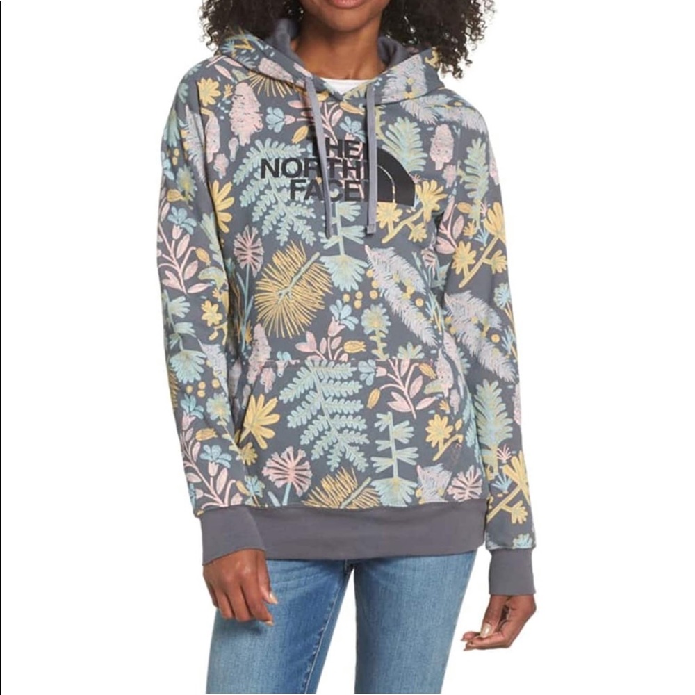 The North Face Women All Over Hoodie Medieval Woodland Floral Print Small